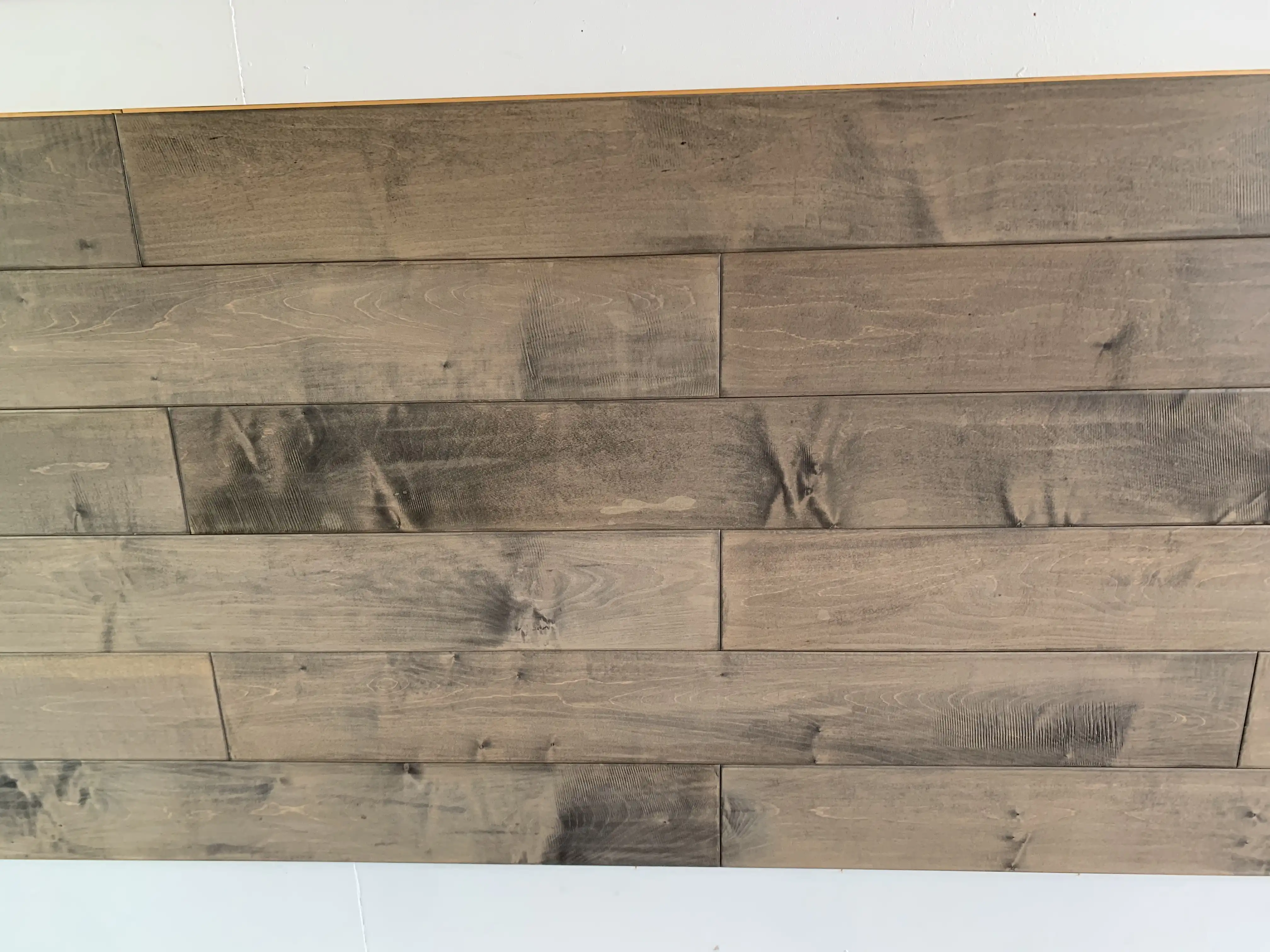 Antique birch flooring